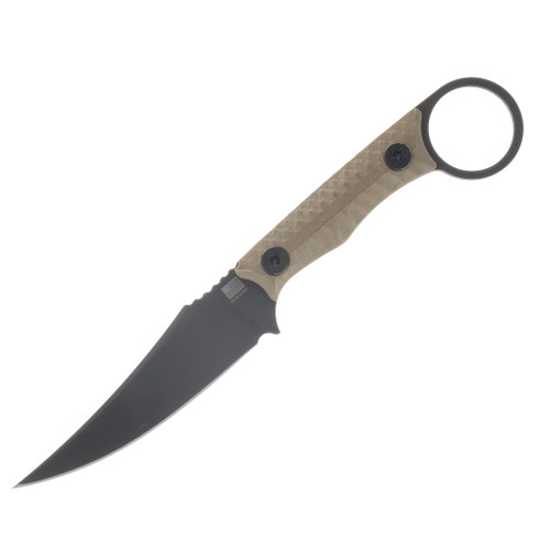 Gahagan Customs Sentinel Ringed Fixed Blade Persian Style W/Textured G10 Tan GCSENTTN