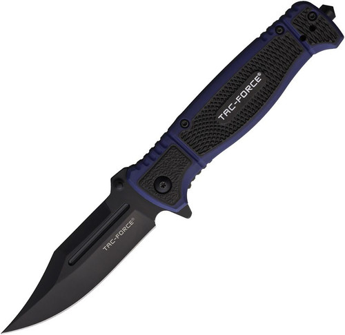 Tac-Force Spring Assisted Tactical Linerlock Blue/Black