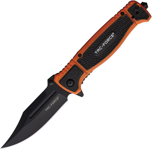 Tac-Force Spring Assisted Tactical Linerlock Orange/Black