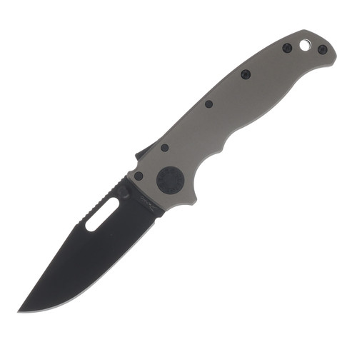 Demko AD20.5 Stealth - Clip Point - Artillery Gray Aluminum AD20.5-STEALTH-20CV-DLC-ARTILLERY-GRAY-CP