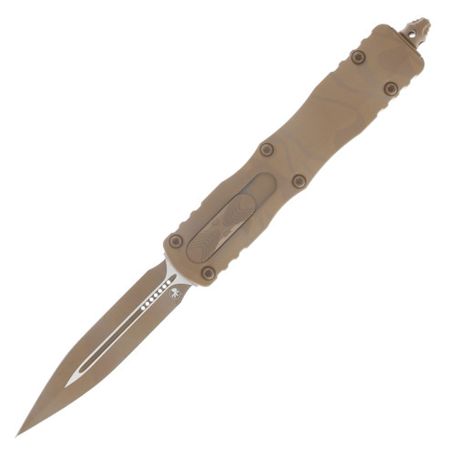 Microtech Dirac Signature Series OTF Automatic Sand Dune Camo D/E AUMT225-1DUCS