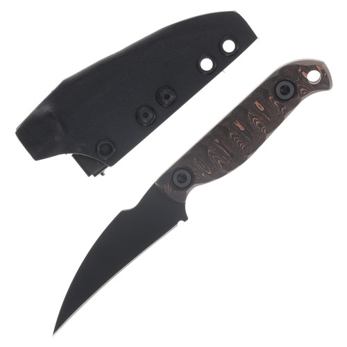 Half Face Blades Gula Gula- Copper Camo Carbon Fiber, Armor Black Cerakote, Allen Bolts, Textured Grip HFGULACPCAMOCFARMBKCER