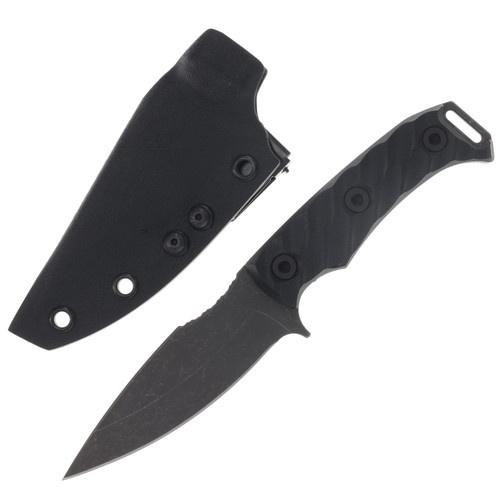 Half Face Blades Ishi- Black G10, Allen Bolts, Textured Grip HFISHIBKG10