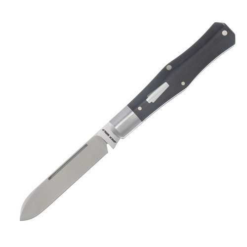 Jack Wolf Coffin Folding Knife Smooth Black Bone COFFI-01-SMT-BLK-BON