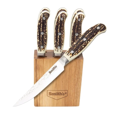 Smith's Cabin and Lodge Cutlery Steak Knives Block Set