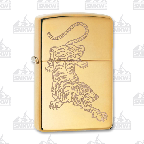 Zippo Tiger Brass Lighter