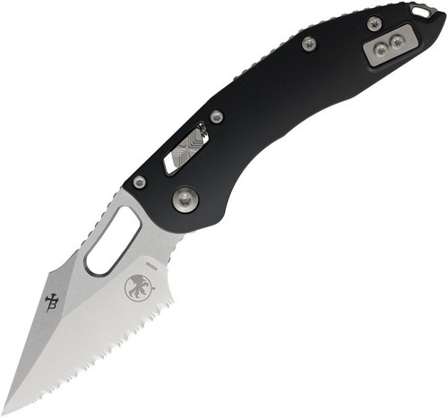 Microtech Stitch RAM-LOK S/E Stonewash Full Serrate Black MT169RL12