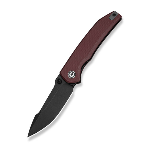 CIVIVI Ryson-E Folding Knife Burgundy G-10 Black Stonewash 14C28N C25097-1
