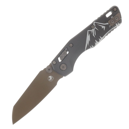 Microtech MSI Mini RAM-LOK Folding Knife S/E Fluted Dark Burnt Bronze Standard MT210M1FLDBSMK