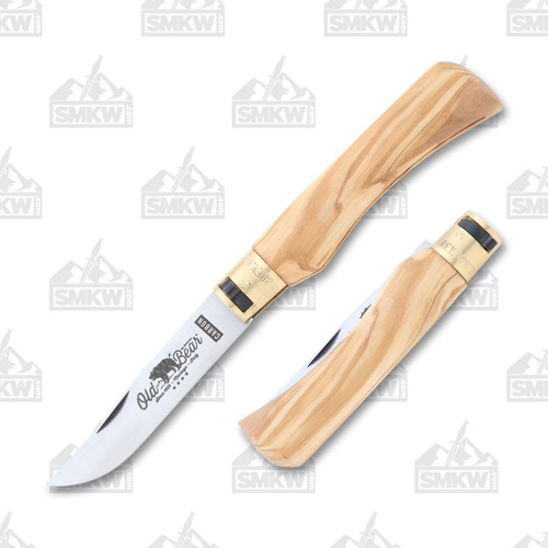 Antonini Old Bear Extra Large Folding Knife Olivewood AEC930623LUO