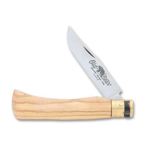 Antonini Old Bear Medium Folding Knife Olive Wood