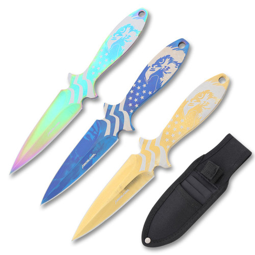 AeroBlades 3 Piece Assorted Throwing Knife Set