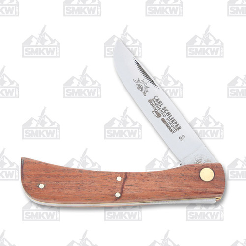 Eye Brand Clodbuster Folding Knife Wood  Front Open