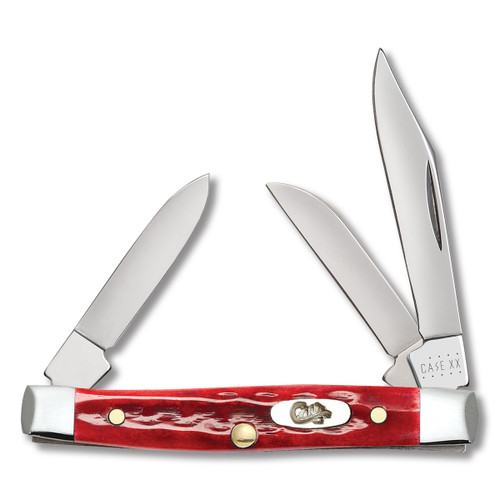 Case Pocket Worn Old Red Bone Small Stockman Folding Knife