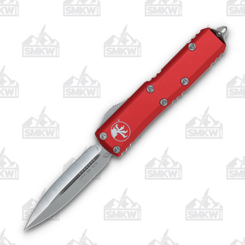 Microtech UTX-85 Out-the-Front Automatic Knife (D/E Satin | Red)