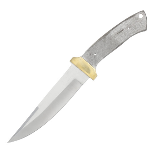 5.375" Swedged Bowie Blade Blank Attached Guard BL075