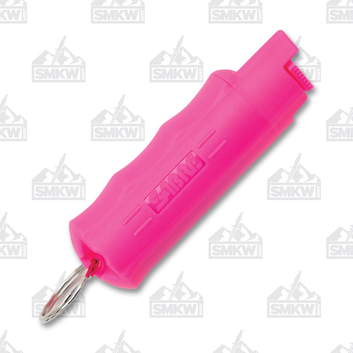 Sabre Red Pepper Spray Pink Hardcase with Quick Release Key Ring