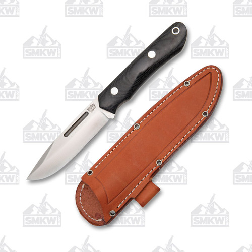 Bark River Springbok II Fixed Blade Knife Black