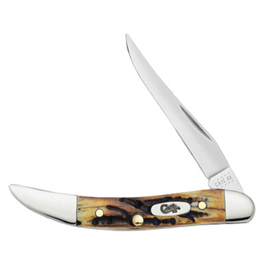 Case XX Genuine India Stag Small Texas Toothpick Folding Knife