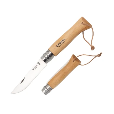 Opinel No. 08 Folding Knife Beechwood Adventurer
