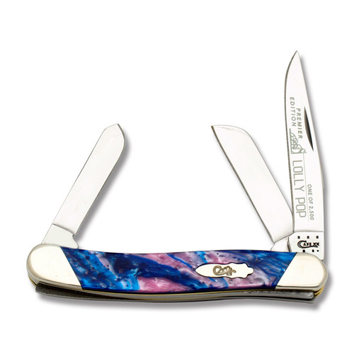 Case XX Slant Bolster Lolly Pop Corelon Medium Stockman Folding Knife CAS9318LP