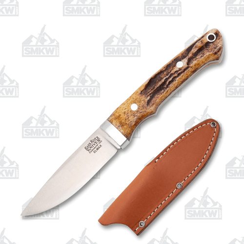 Bark River Classic Utility Caper Fixed Blade Knife Antique Stag