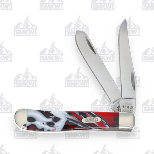Case Mini Trapper Folding Knife Man In Black Corelon 1