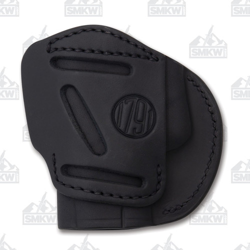 1791 Gunleather 4-Way Holster 4WH-3 Stealth Black Right Carry Leather IWB & OWB