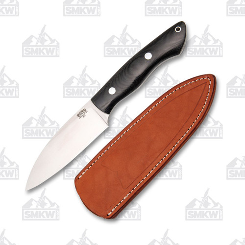 Bark River Bush Seax Fixed Blade Knife Black