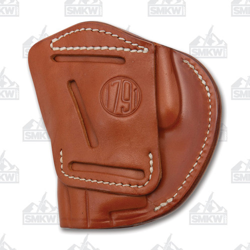 1791 Gunleather 4-Way Holster 4WH-5 Classic Brown Right Carry Leather IWB & OWB