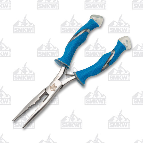 Cuda 8" Stainless Steel Pliers with Ring Splitter Rubber Handle