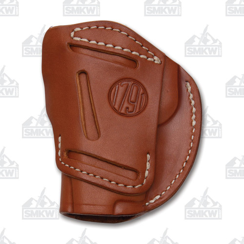 1791 Gunleather 4-Way Holster 4WH-1 Classic Brown Leather Right Carry IWB & OWB