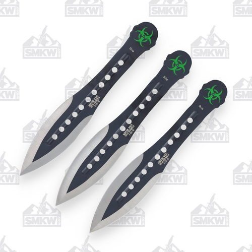 Perfect Point Biohazard Throwing Knives Set of 3