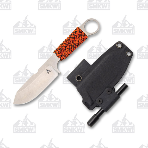 White River Knives Firecraft 3.5 Pro Orange Paracord Wrapped