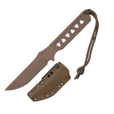 Spartan Blades Formido Fixed Blade Knife FDE SpartaCoat/Coyote Brown Kydex Sheath