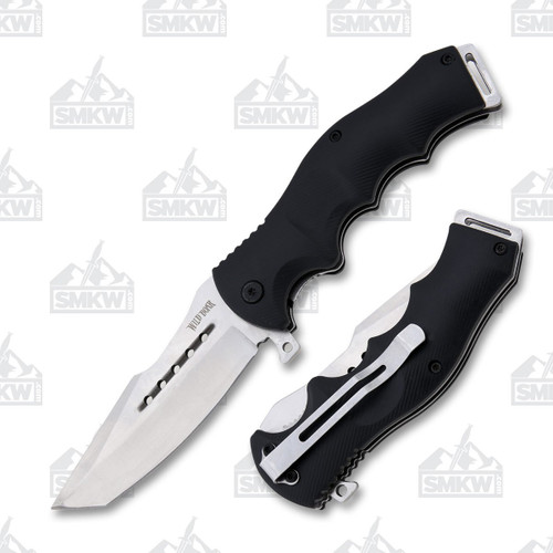 Wild Boar Assisted Black G-10 Linerlock Folding Knife