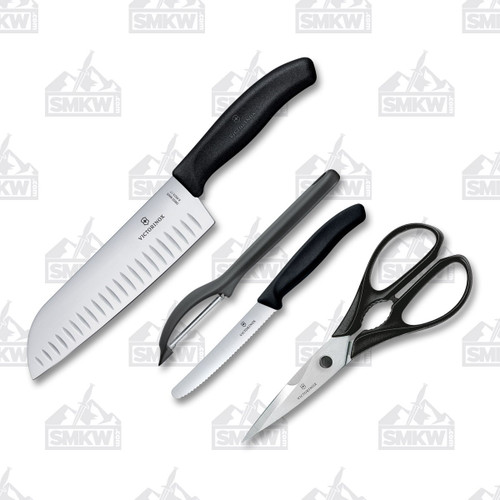 Victorinox Black Kitchen Knife Set