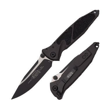 Microtech SOCOM Elite Folding Knife 3.98in Plain Black Drop Point