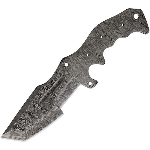 SZCO 4.5in Damascus Tanto Chopper Blade Blank