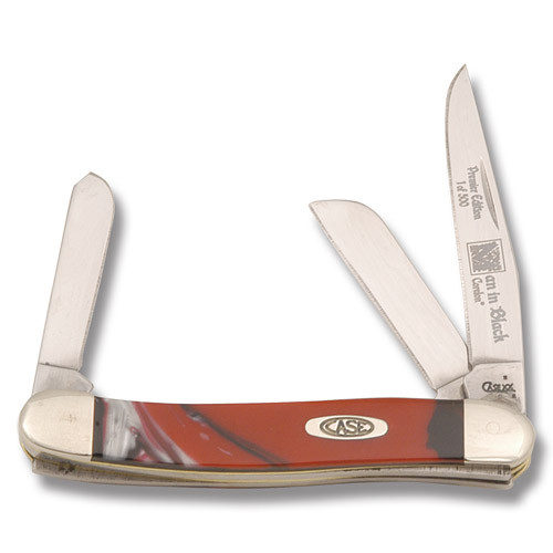 Case Medium Stockman Folding Knife Man In Black Corelon