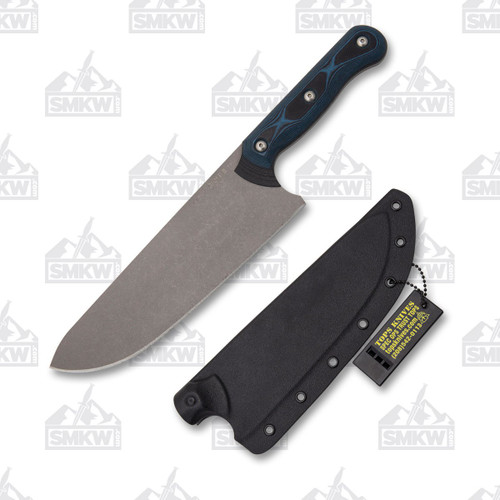 TOPS Dicer 8 Chefs Knife Blue - Black 1