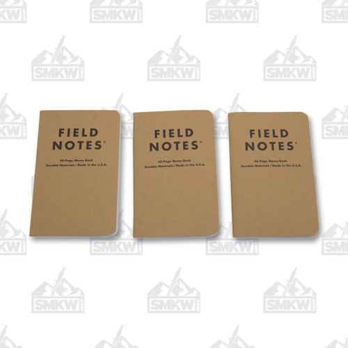 Field Notes Set of 3 Plain Paper Memo Books