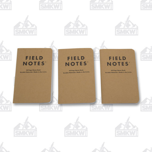 Field Notes Set of 3 Ruled  Paper Memo Books