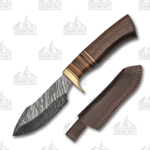 Szco Damascus Medium Hunter Fixed Blade