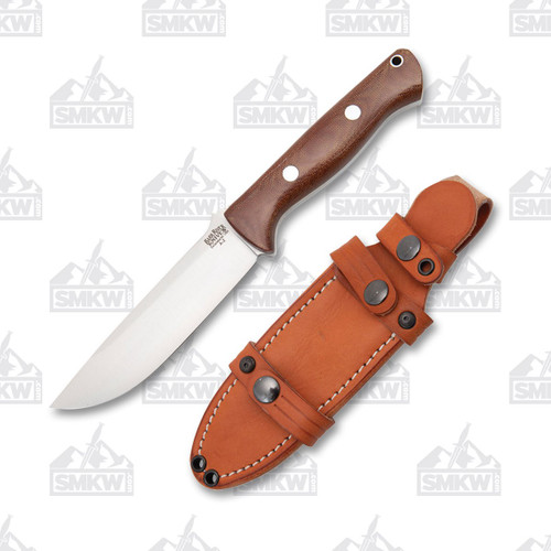 Bark River Bravo 1.25 Fixed Blade Knife A2 Steel Natural Micarta Handle