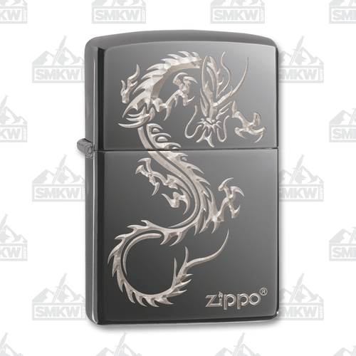 Zippo Chinese Dragon Black Ice Lighter