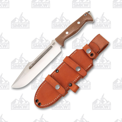 Bark River Bravo Tope Recon Fixed Blade Knife Natural