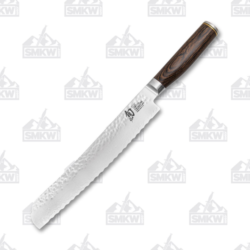 Shun Premier Pakkawood 9in Bread Knife VG-MAX Damascus Blade