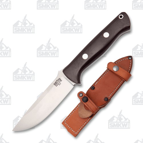 Bark River Bravo 1 Fixed Blade Knife A2 Burgundy Micarta Ramped