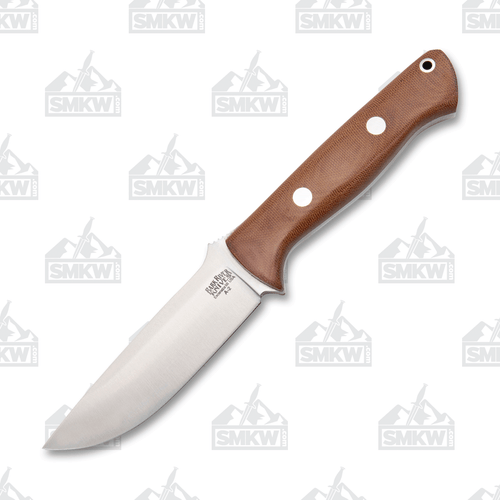 Bark River Bravo 1 Fixed Blade Knife Canvas A2 Ramped